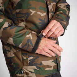 VESTE IMPERMEABLE CHAUDE 100 CAMO WOODLAND 20 VESTE IMPERMEABLE CHAUDE 100 CAMO WOODLAND -Équipement De Chasse Boutique veste impermeable chaude 100 camo woodland 8