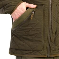 Veste Matelassée Silencieuse Marron 500 11 Veste Matelassée Silencieuse Marron 500 -Équipement De Chasse Boutique veste matelassee silencieuse marron 500 4