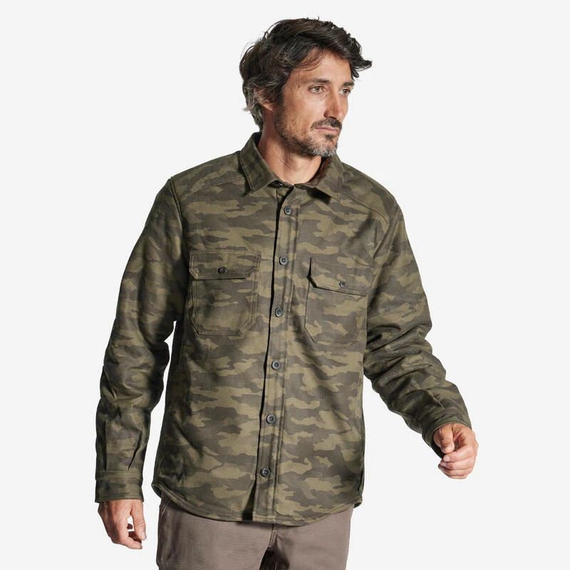 VESTE MOUTONNÉE TYPE SURCHEMISE 500 CAMO 4 VESTE MOUTONNÉE TYPE SURCHEMISE 500 CAMO – Image 2