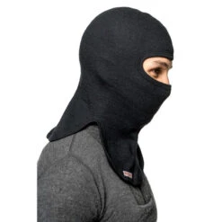 Woolpower Balaclava Merino 400 - Noir -Équipement De Chasse Boutique woolpower balaclava merino 400 noir 2