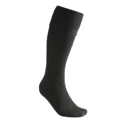 Woolpower Chaussettes Hautes Jusqu'au Genou Merino 400 - Noir