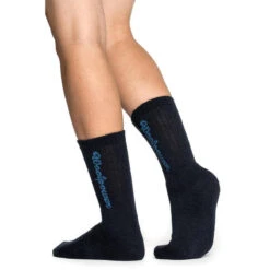 Woolpower Chaussettes Merino Logo Classique 400 - Bleu Marine -Équipement De Chasse Boutique woolpower chaussettes merino logo classique 400 bleu marine 2